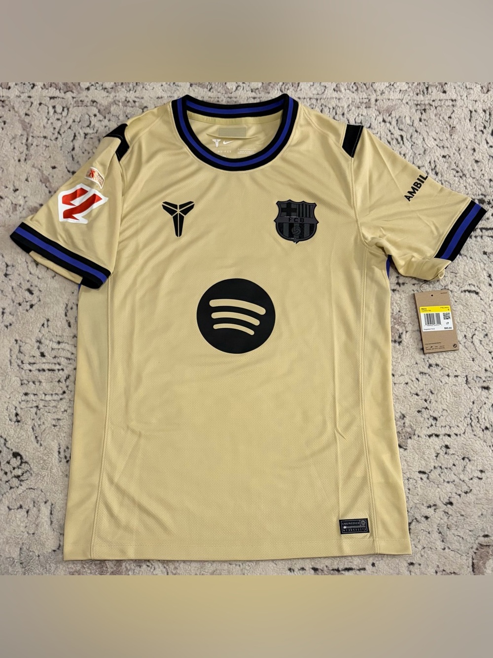 Nike Official FC Barcelona 2025/2026 Pedri #8 Away Soccer Jersey Men’s Sz: S
